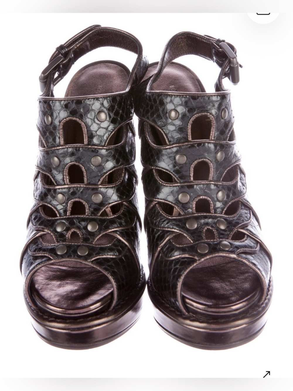 Bottega Veneta
Snakeskin Platform Sandals
Size: 7 | IT 37